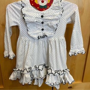 Loves Me Not Polka Dot Ruffle Dress